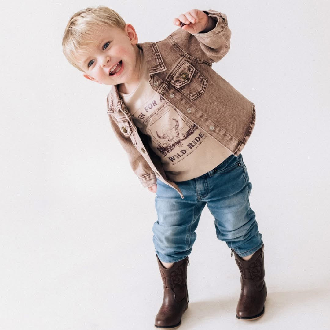 Brown Denim Jacket Baby
