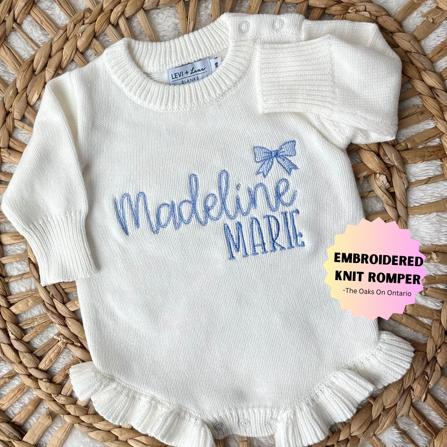 The Adaline - Knit Ruffle Romper