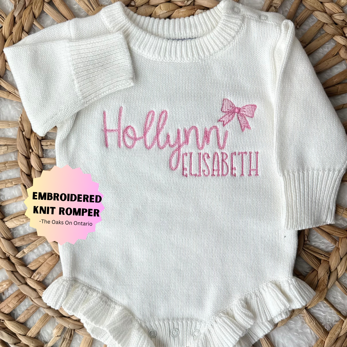 The Adaline - Knit Ruffle Romper