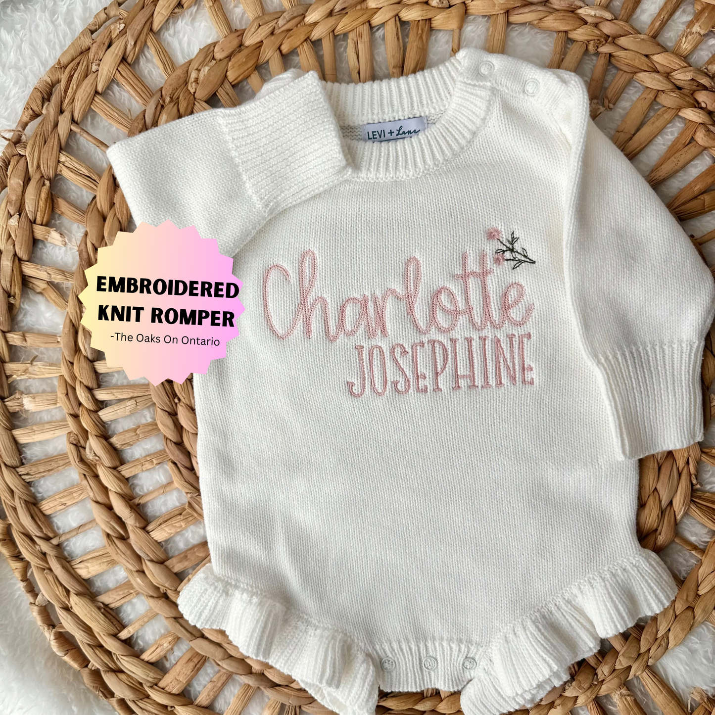 The Adaline - Knit Ruffle Romper